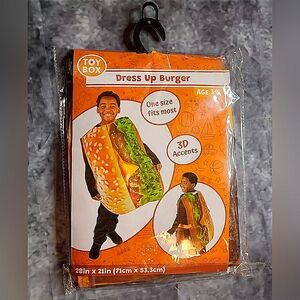 Toy Box Cheeseburger Costume Halloween Child 28" X 21" New